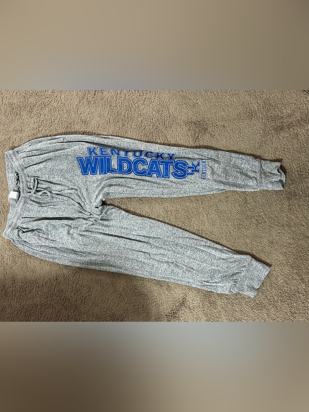 nomi Gray Sweatpants with Blue Kentucky Wildcats Logo